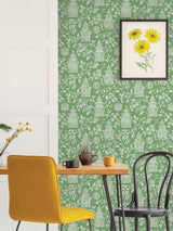 York Green Danson Peel & Stick Wallpaper