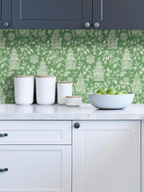 York Green Danson Peel & Stick Wallpaper
