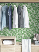 York Green Danson Peel & Stick Wallpaper