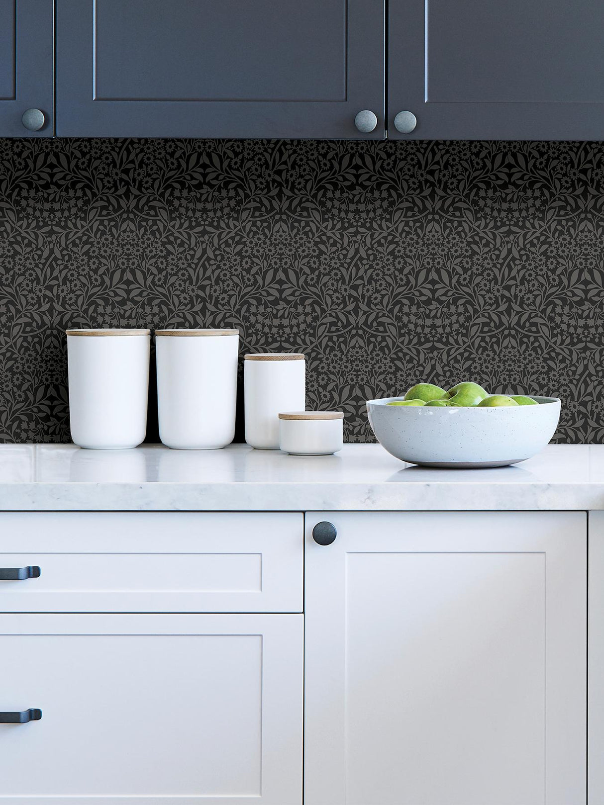 York Charcoal Darcy Peel & Stick Wallpaper
