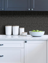 York Charcoal Darcy Peel & Stick Wallpaper