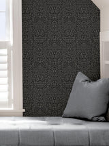 York Charcoal Darcy Peel & Stick Wallpaper