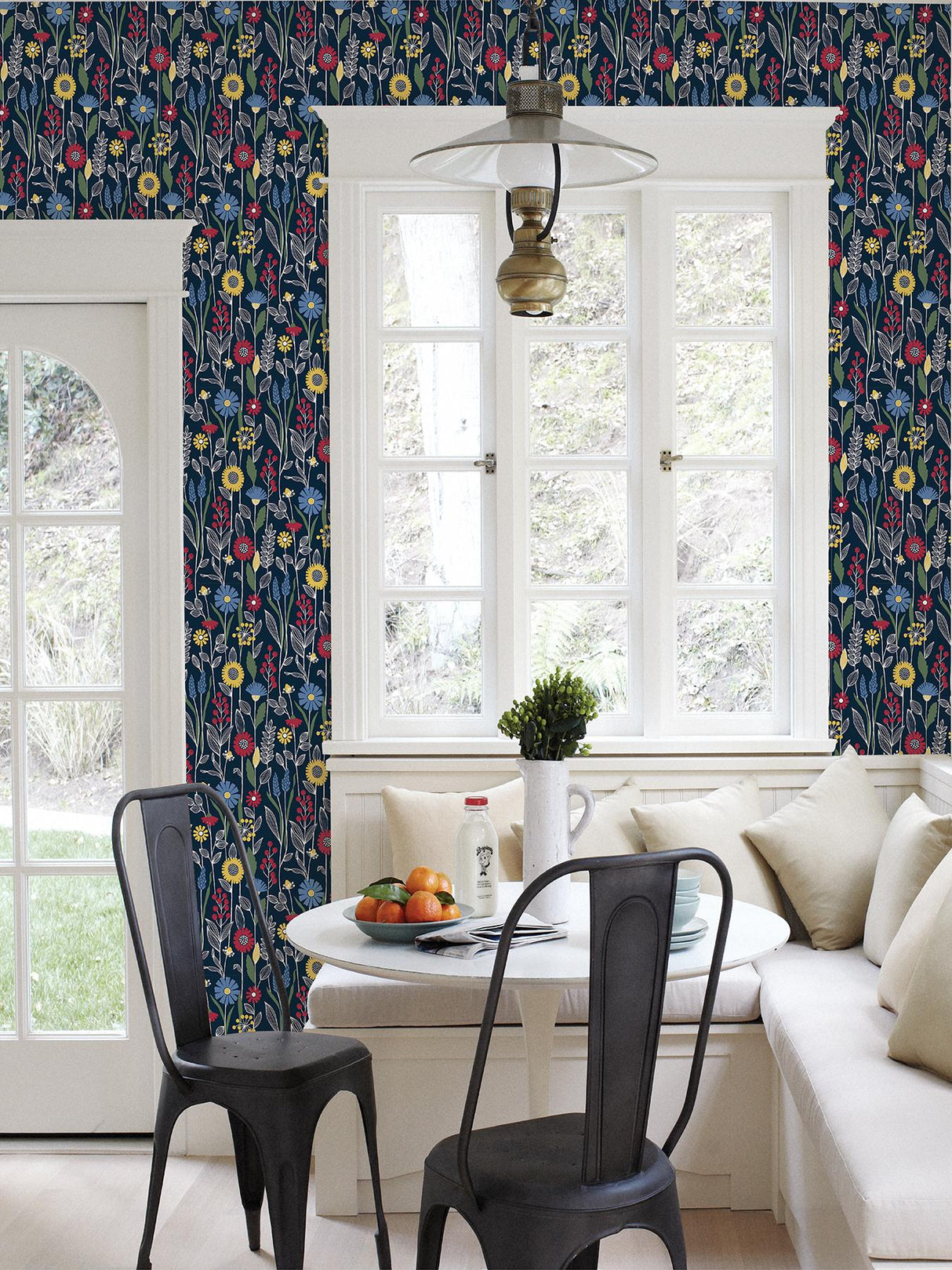 York Navy Jane Peel & Stick Wallpaper