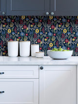 York Navy Jane Peel & Stick Wallpaper