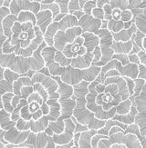 York Charcoal Saraya Peel & Stick Wallpaper