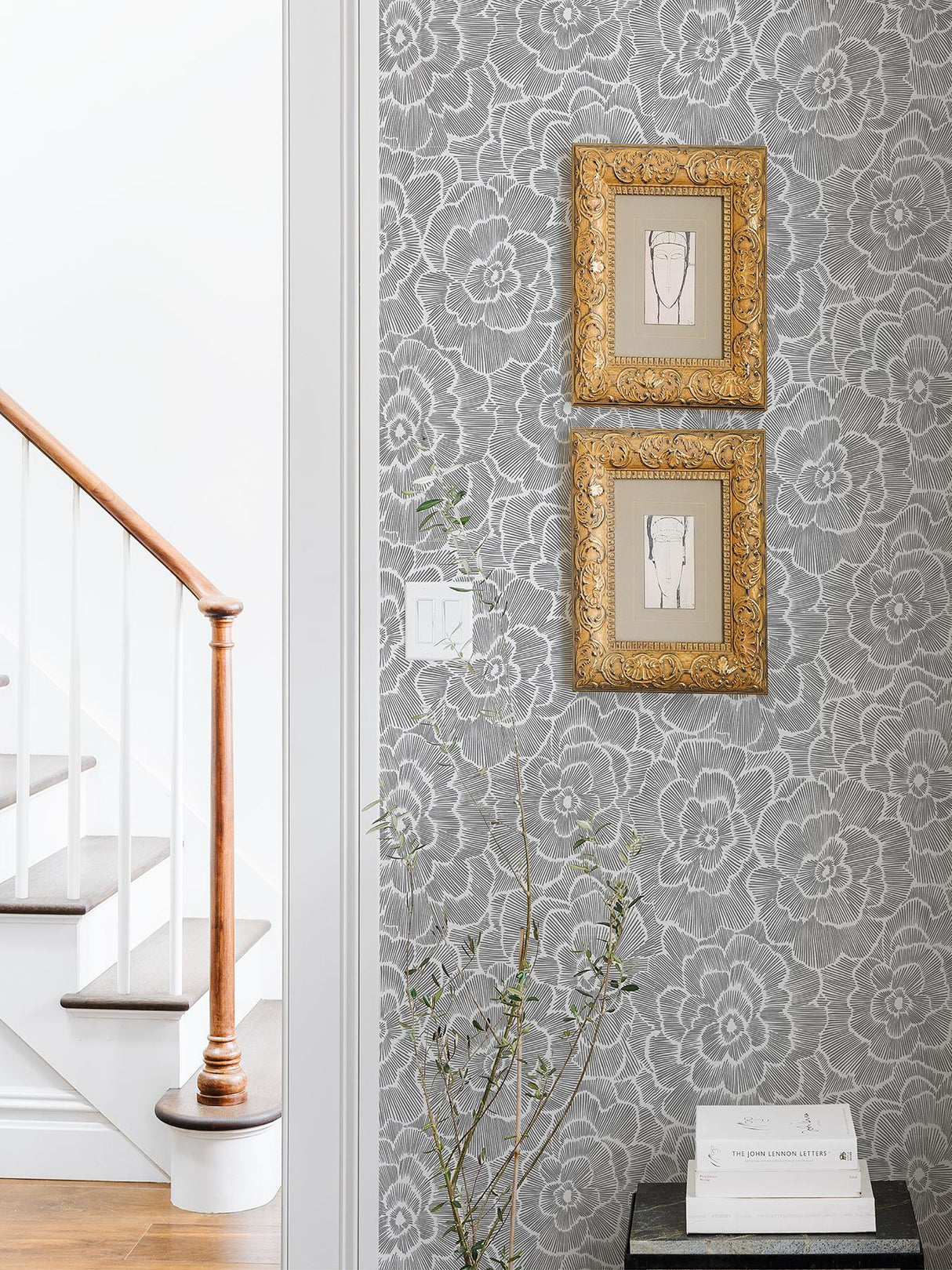 York Charcoal Saraya Peel & Stick Wallpaper