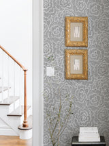 York Charcoal Saraya Peel & Stick Wallpaper