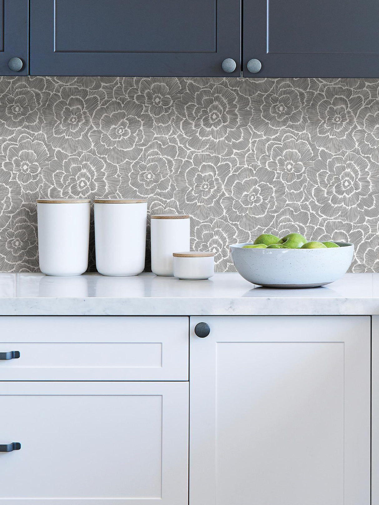 York Charcoal Saraya Peel & Stick Wallpaper
