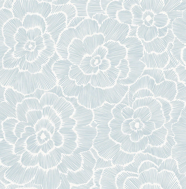 York Blue Saraya Peel & Stick Wallpaper