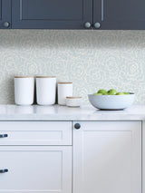York Blue Saraya Peel & Stick Wallpaper