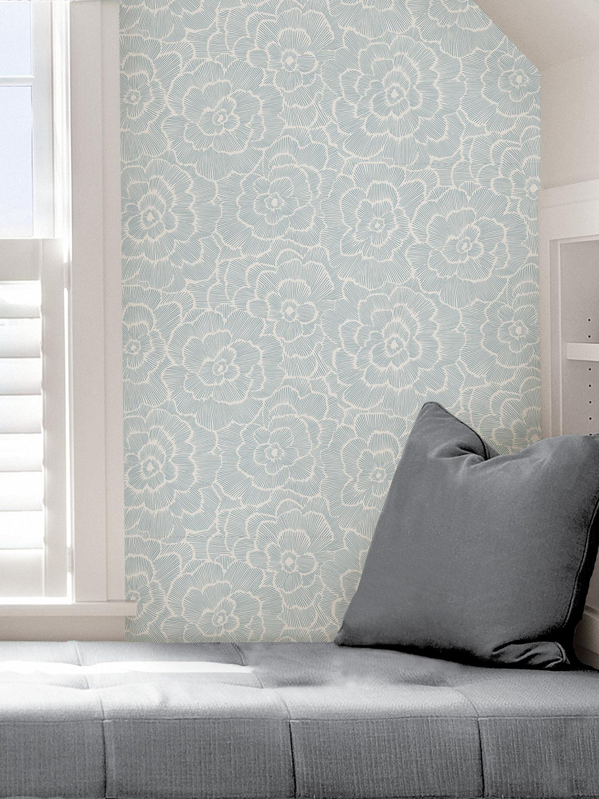 York Blue Saraya Peel & Stick Wallpaper