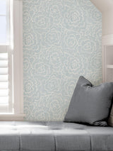 York Blue Saraya Peel & Stick Wallpaper