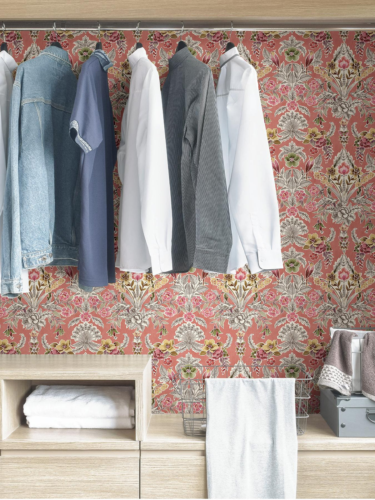 York Peach Summer Love Peel & Stick Wallpaper