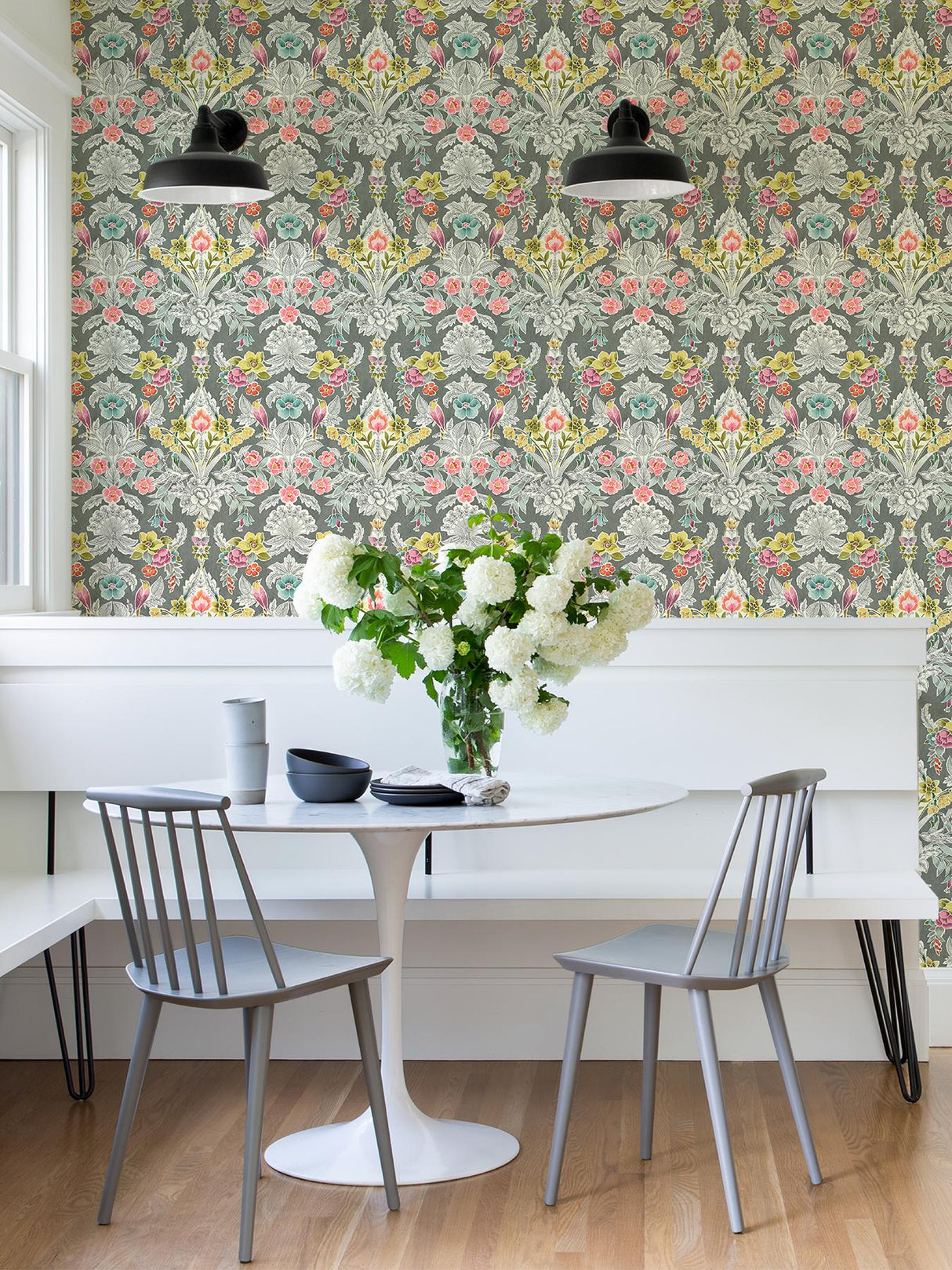 York Grey Summer Love Peel & Stick Wallpaper