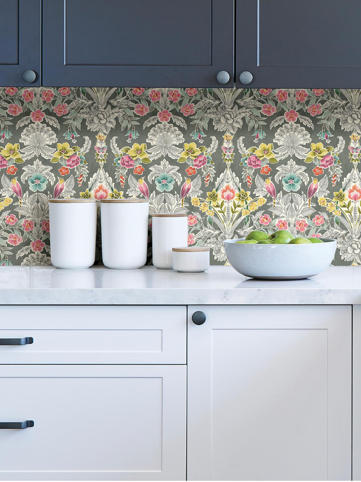 York Grey Summer Love Peel & Stick Wallpaper