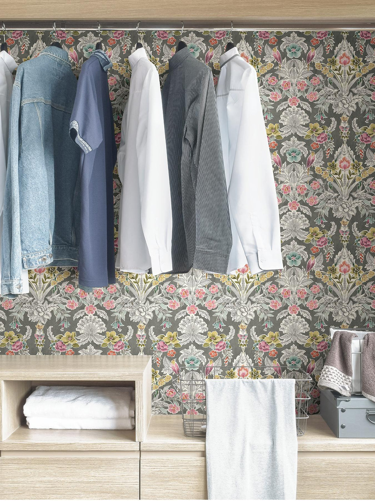 York Grey Summer Love Peel & Stick Wallpaper