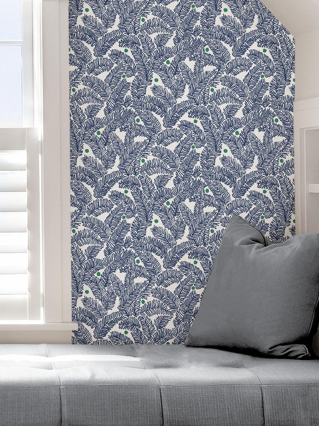 York Navy Fernanda Peel & Stick Wallpaper