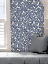 York Navy Fernanda Peel & Stick Wallpaper