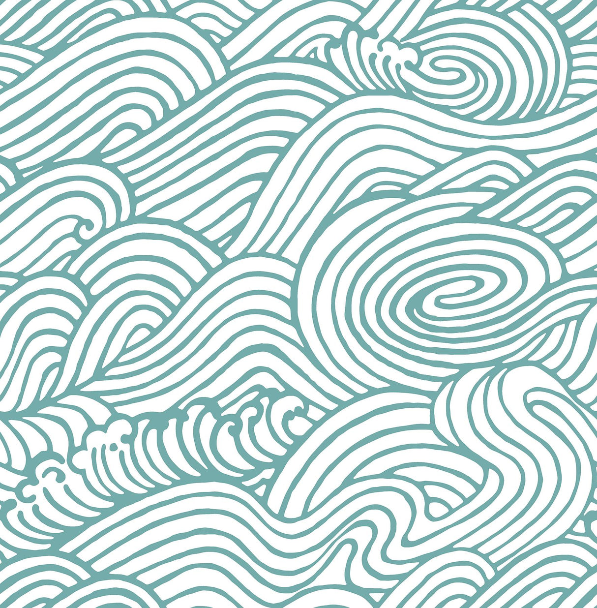 York Teal Saybrook Peel & Stick Wallpaper
