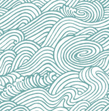 York Teal Saybrook Peel & Stick Wallpaper