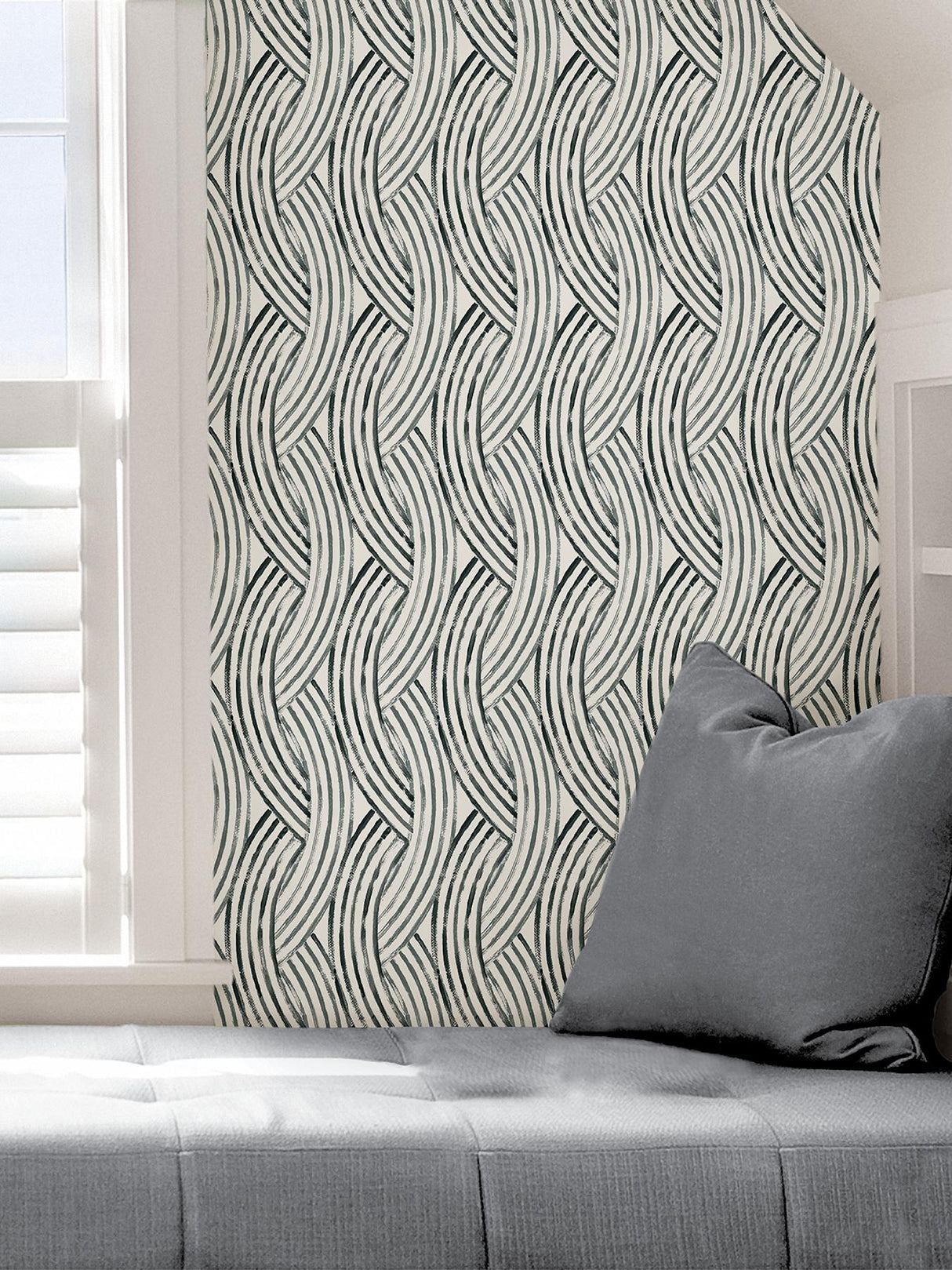 York Charcoal Meraki Peel & Stick Wallpaper
