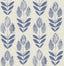 York Blue Folk Tulip Peel & Stick Wallpaper