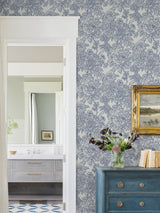 York Blue Sudbury Peel & Stick Wallpaper