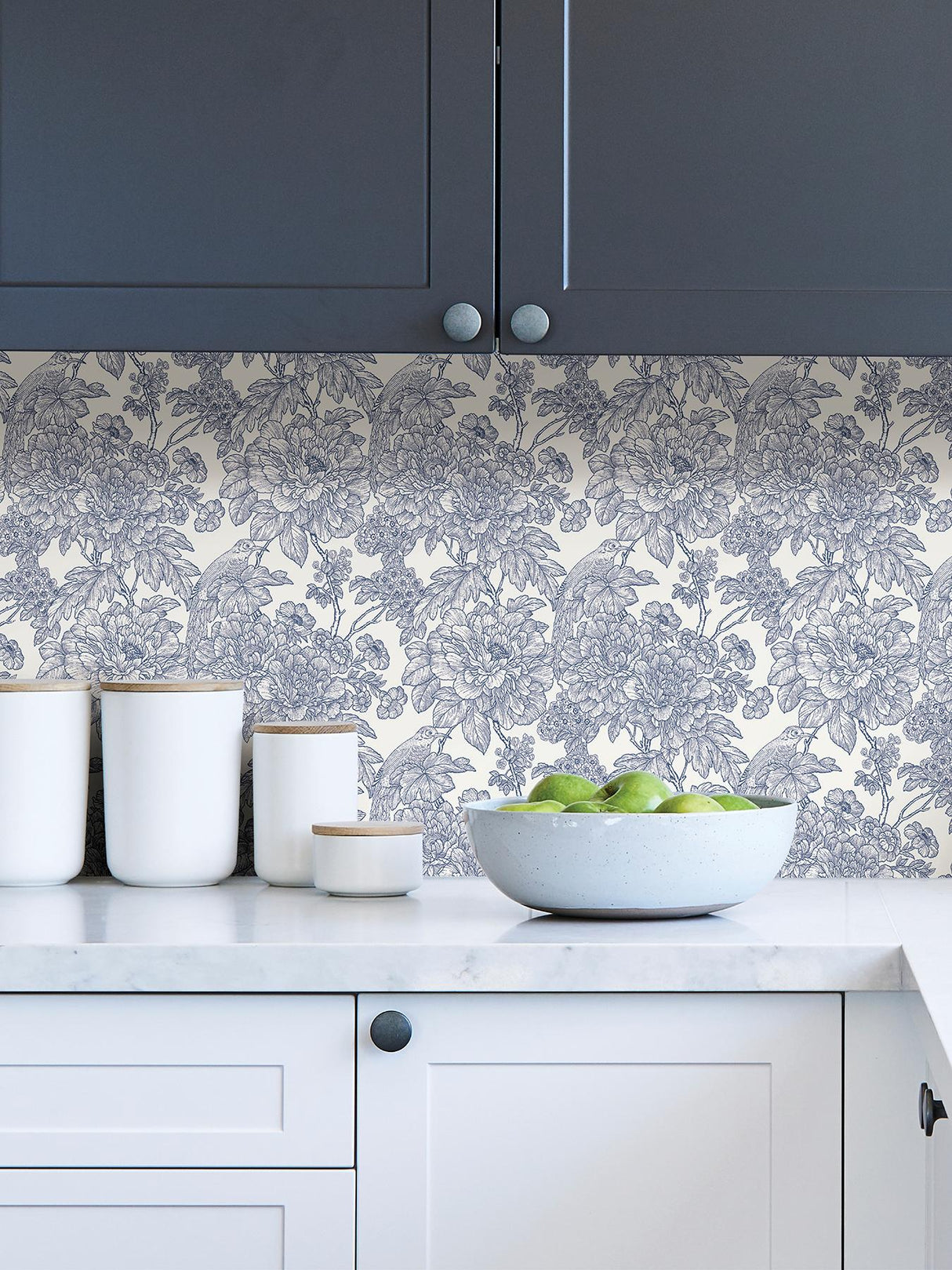 York Blue Sudbury Peel & Stick Wallpaper