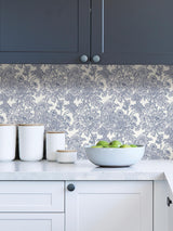 York Blue Sudbury Peel & Stick Wallpaper