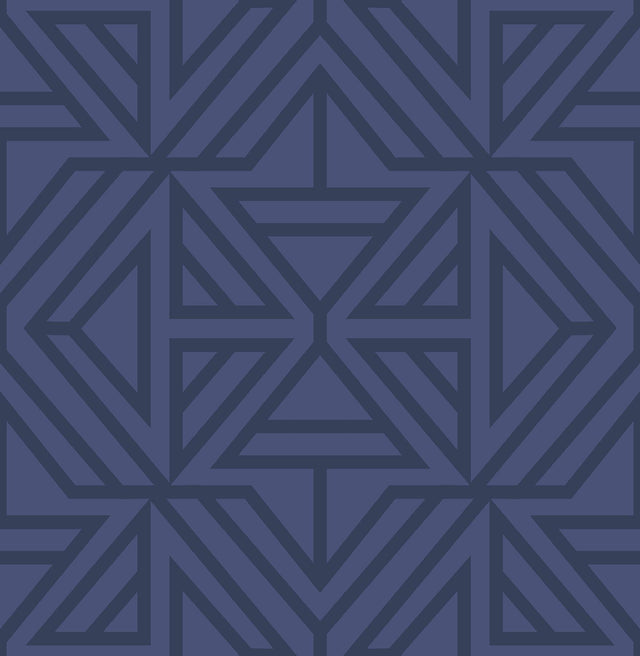 York Linear Blue Peel & Stick Wallpaper