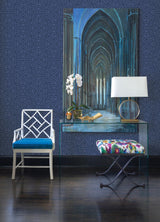 York Linear Blue Peel & Stick Wallpaper