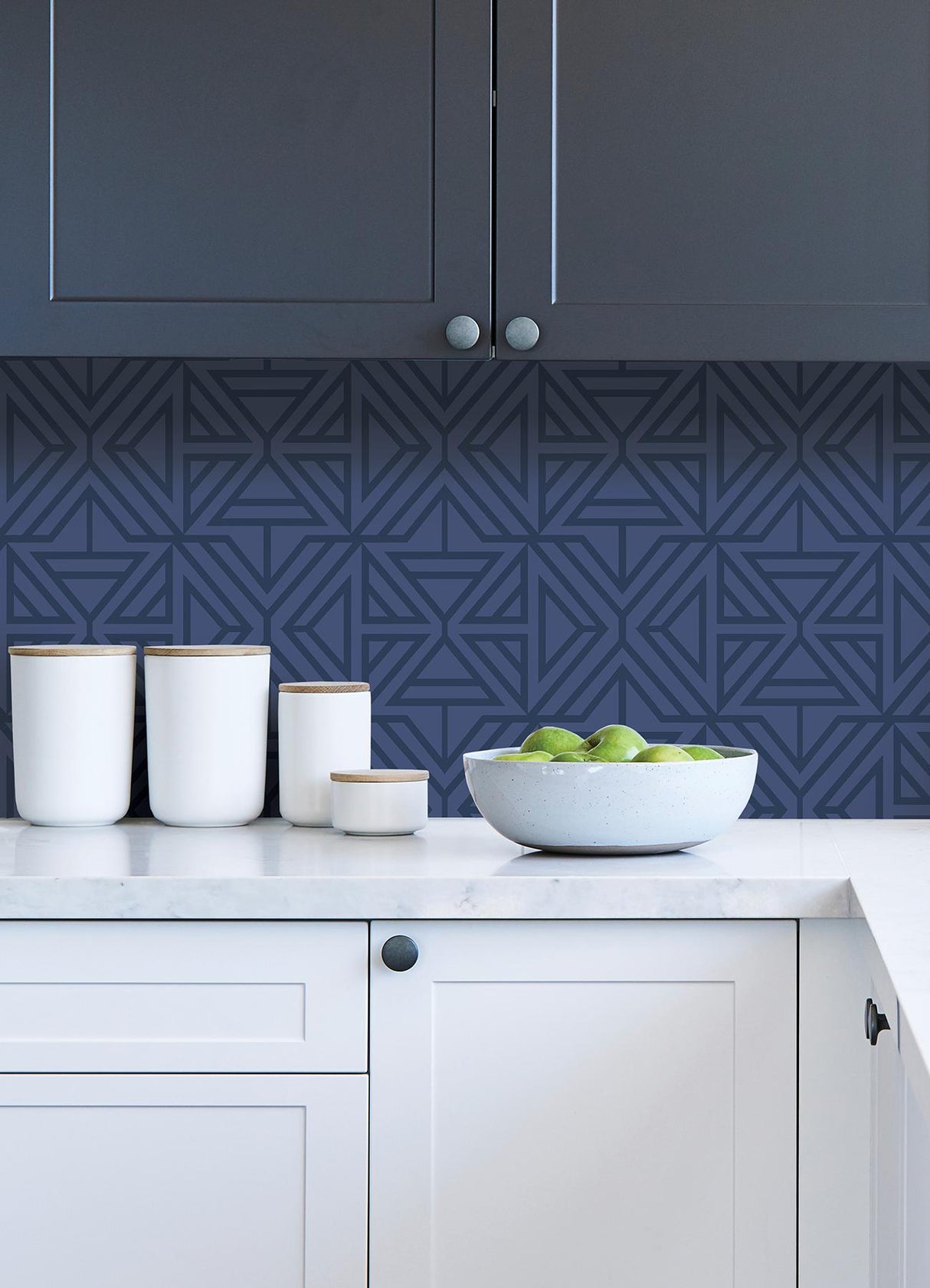 York Linear Blue Peel & Stick Wallpaper