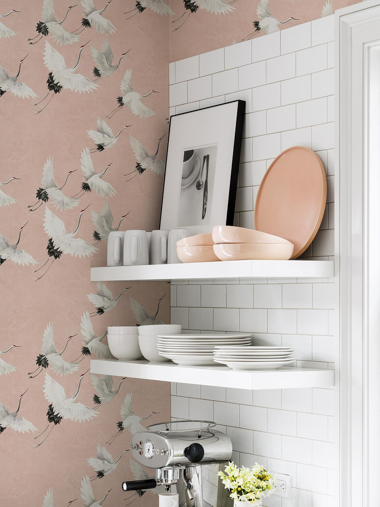 York Pink Halcyon Peel & Stick Wallpaper