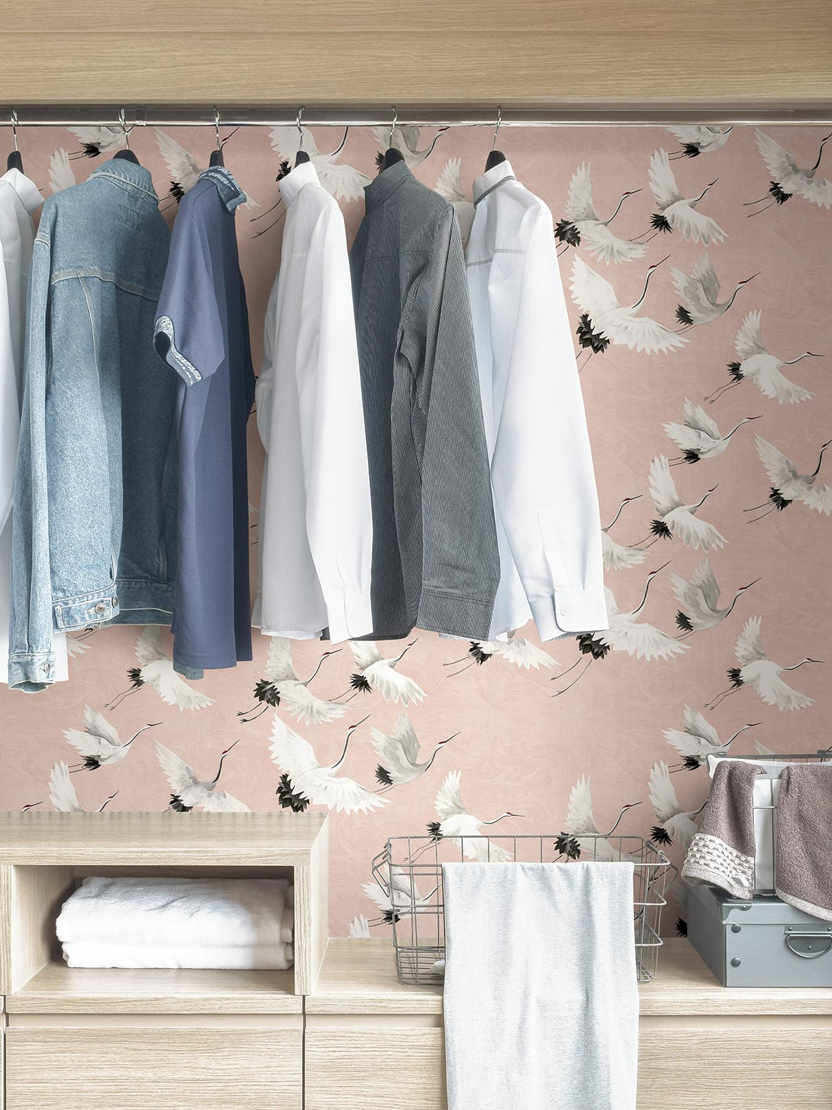 York Pink Halcyon Peel & Stick Wallpaper
