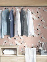 York Pink Halcyon Peel & Stick Wallpaper