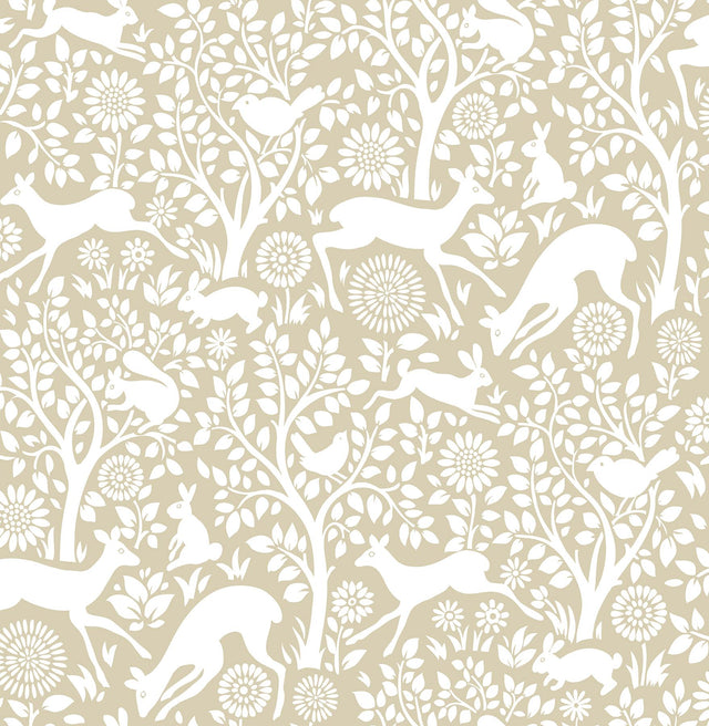 York Cream Merriment Peel & Stick Wallpaper