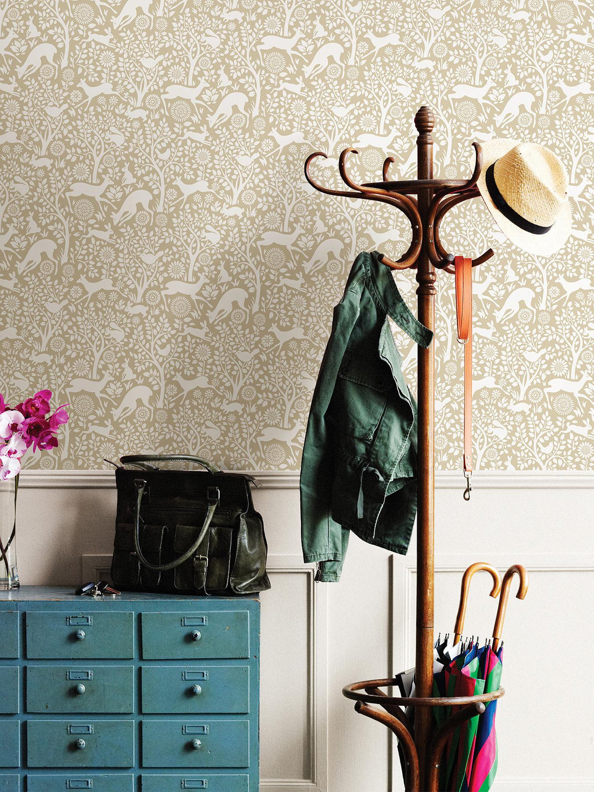 York Cream Merriment Peel & Stick Wallpaper