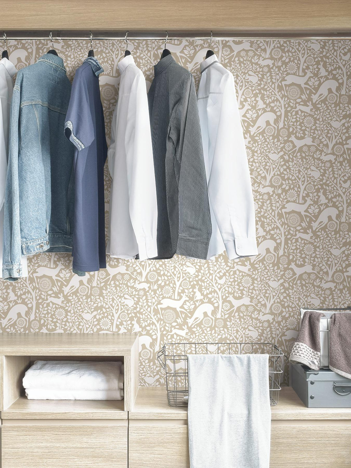 York Cream Merriment Peel & Stick Wallpaper