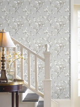 York Grey Mirei Peel & Stick Wallpaper
