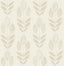 York Cream Folk Tulip Peel & Stick Wallpaper