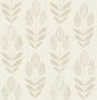 York Cream Folk Tulip Peel & Stick Wallpaper