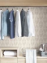York Cream Folk Tulip Peel & Stick Wallpaper