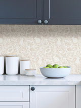 York Cream Terrene Peel & Stick Wallpaper