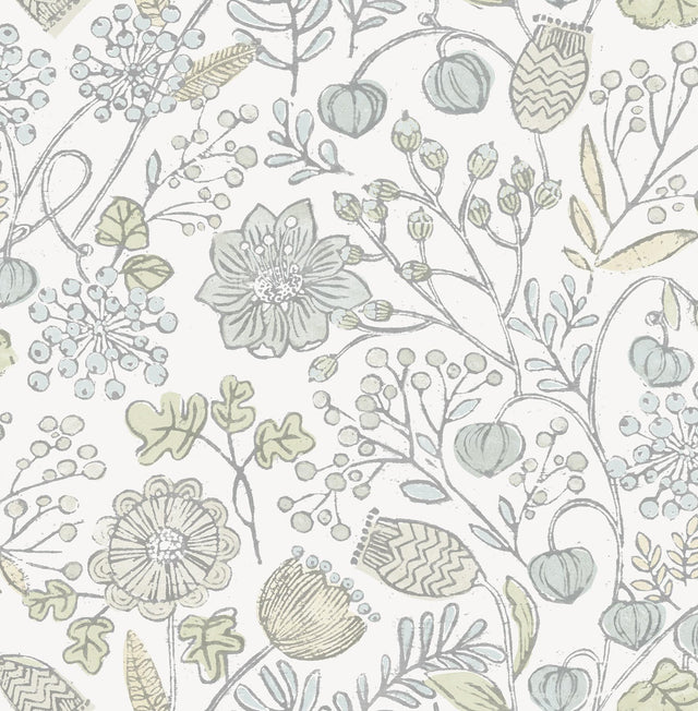 York Blue & Green Southern Trail Peel & Stick Wallpaper