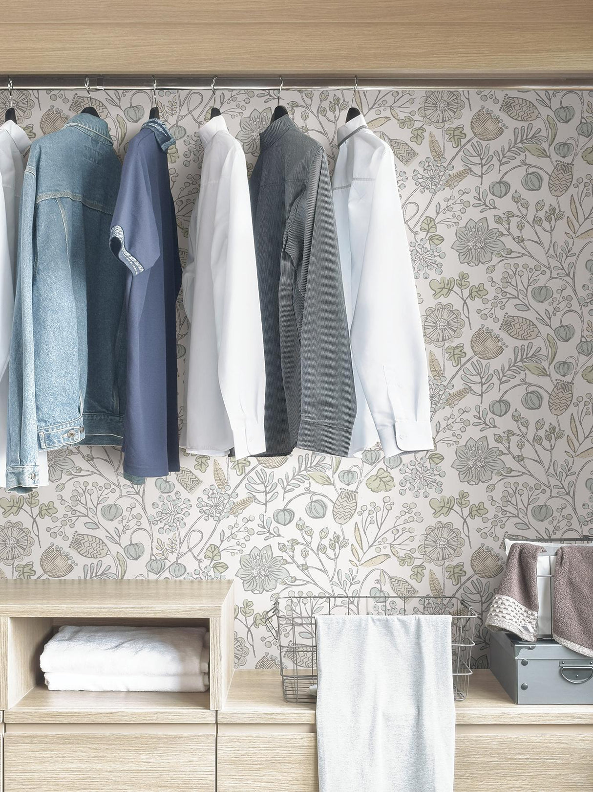 York Blue & Green Southern Trail Peel & Stick Wallpaper