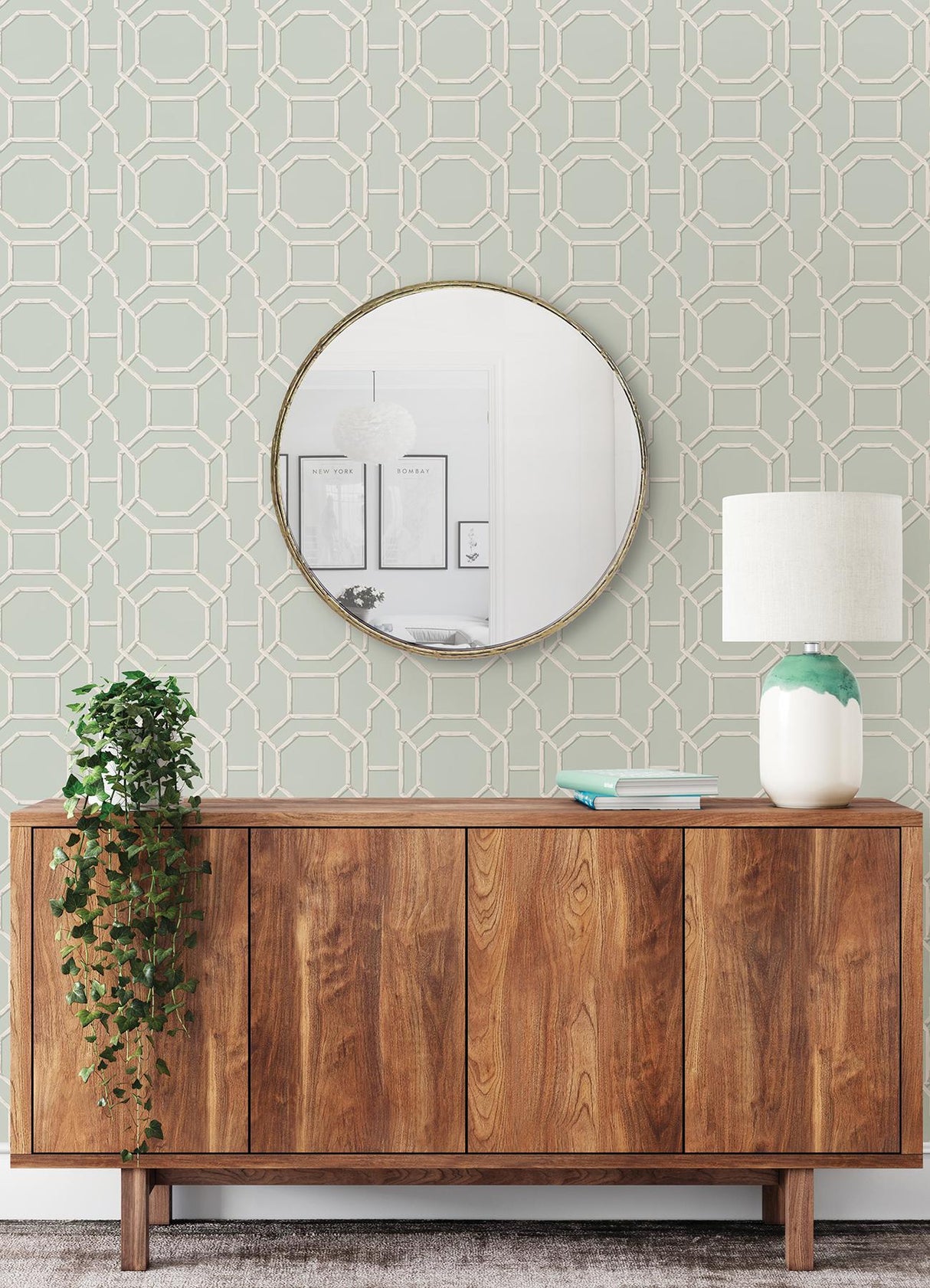 York Sanya Seafoam Peel & Stick Wallpaper