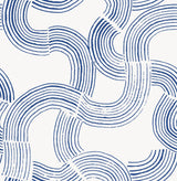 York Hokime Cobalt Peel & Stick Wallpaper