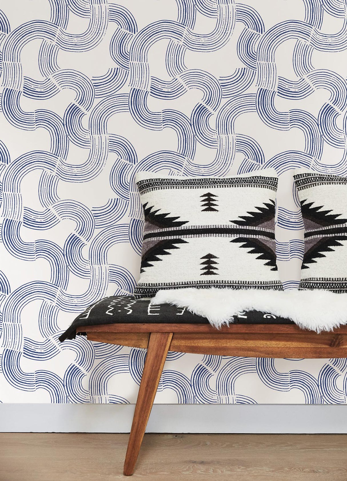 York Hokime Cobalt Peel & Stick Wallpaper