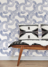 York Hokime Cobalt Peel & Stick Wallpaper