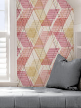 York Coral Wallis Peel & Stick Wallpaper